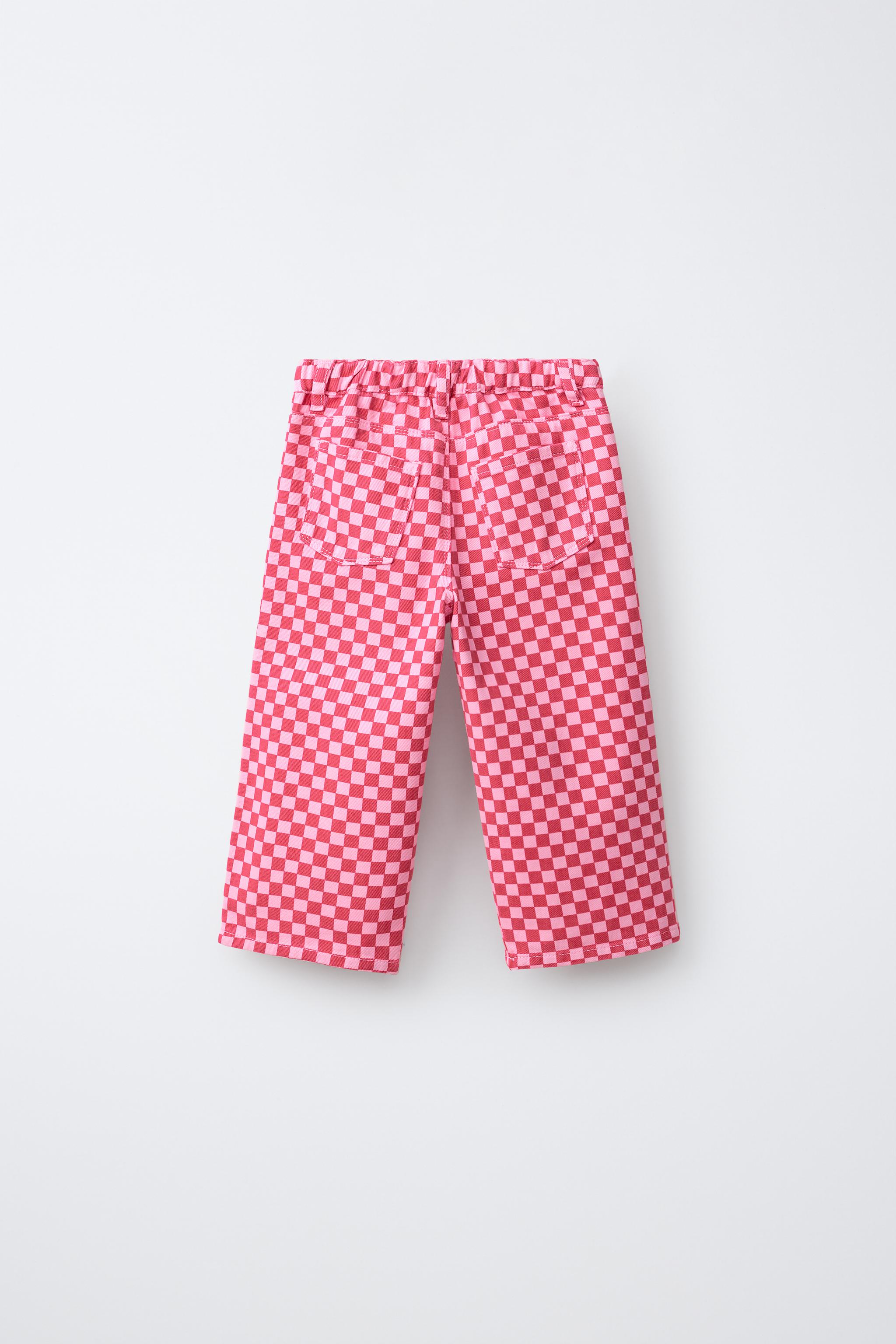 Детские джинсы Zara CHECKERED CULOTTES — фото 3