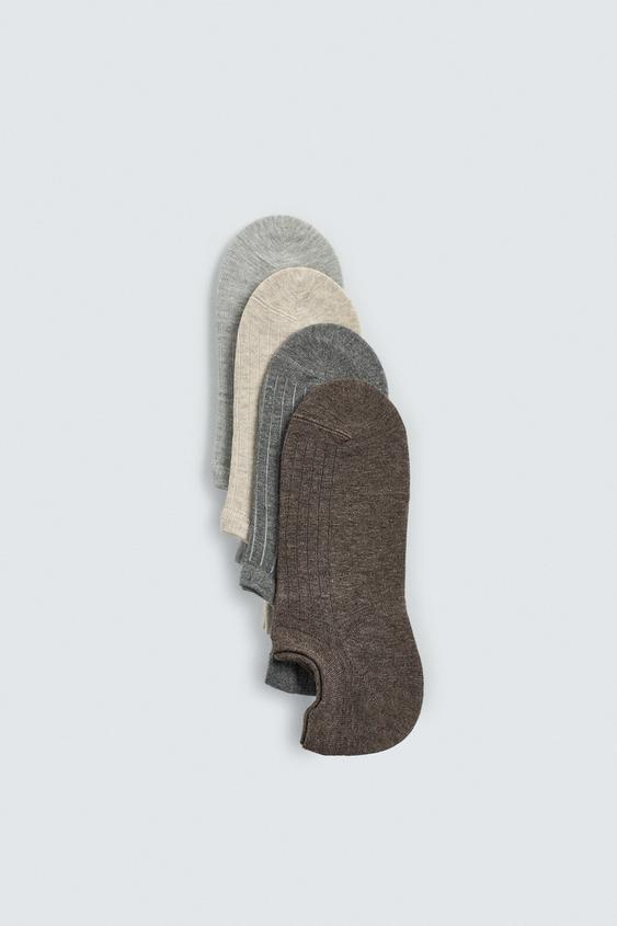 PACK OF 4 INVISIBLE SOCKS from Zara - $19.90