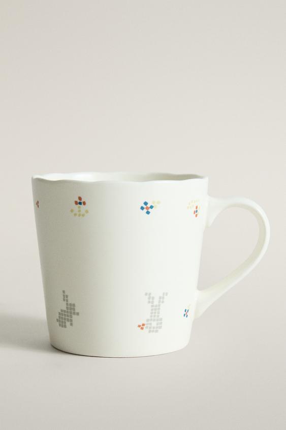 CHILDREN'S PORCELAIN MUG WITH RABBITS - Multicoloured by Zara - Image 0