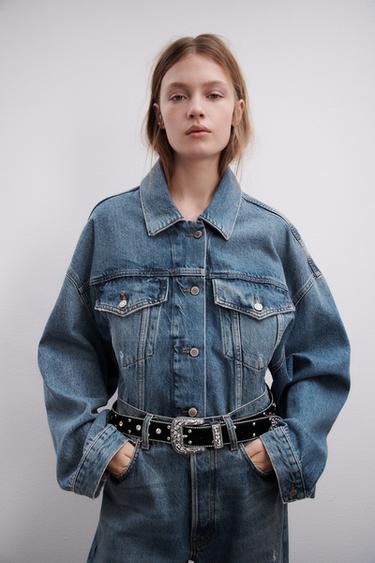 CHAQUETA DENIM ZW LIMITED EDITION - Azul de Zara