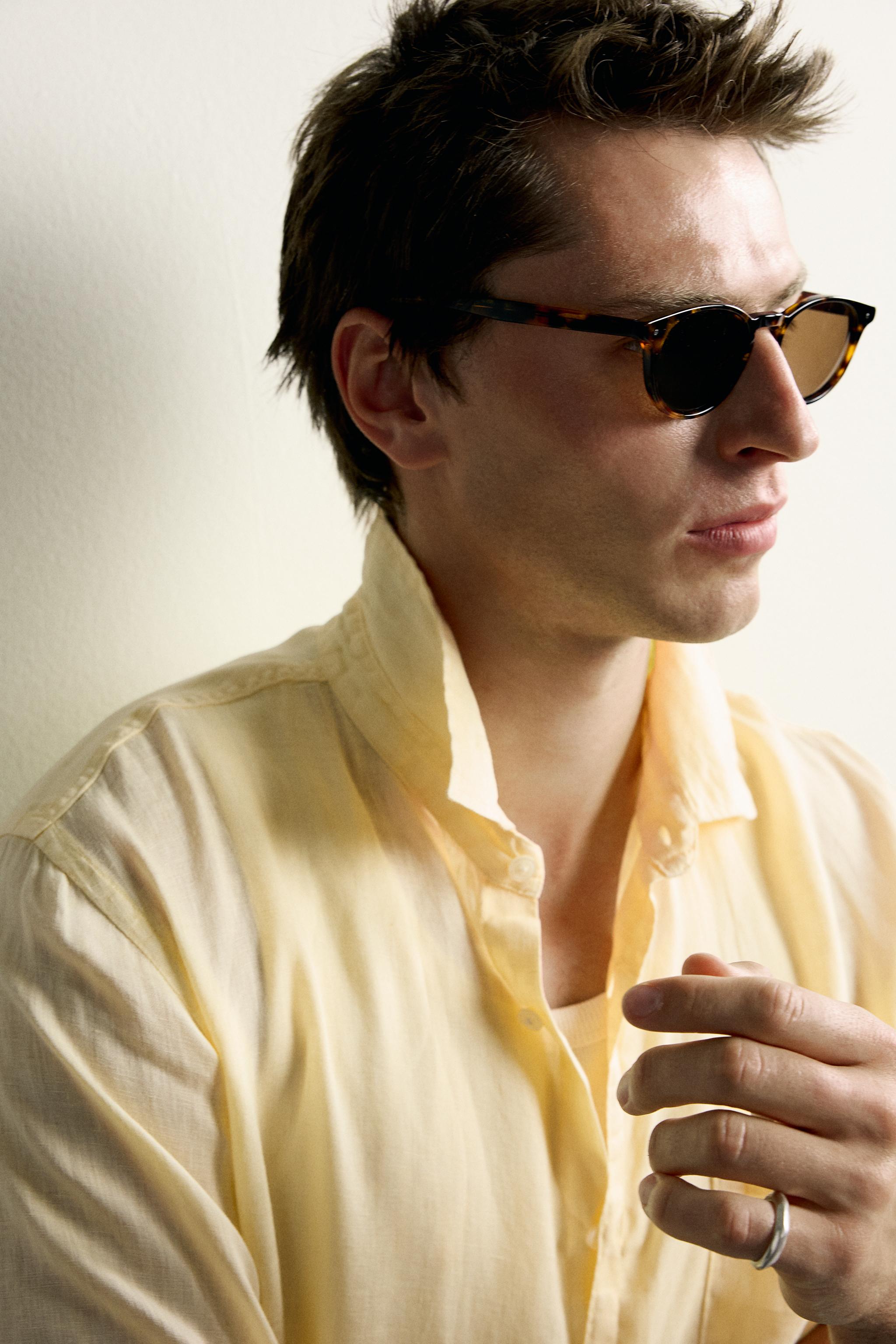 100% LINEN REGULAR FIT SHIRT