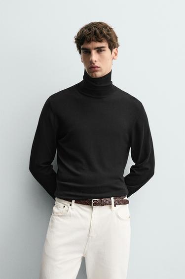 BASIC-ROLLKRAGENPULLOVER - Schwarz von Zara