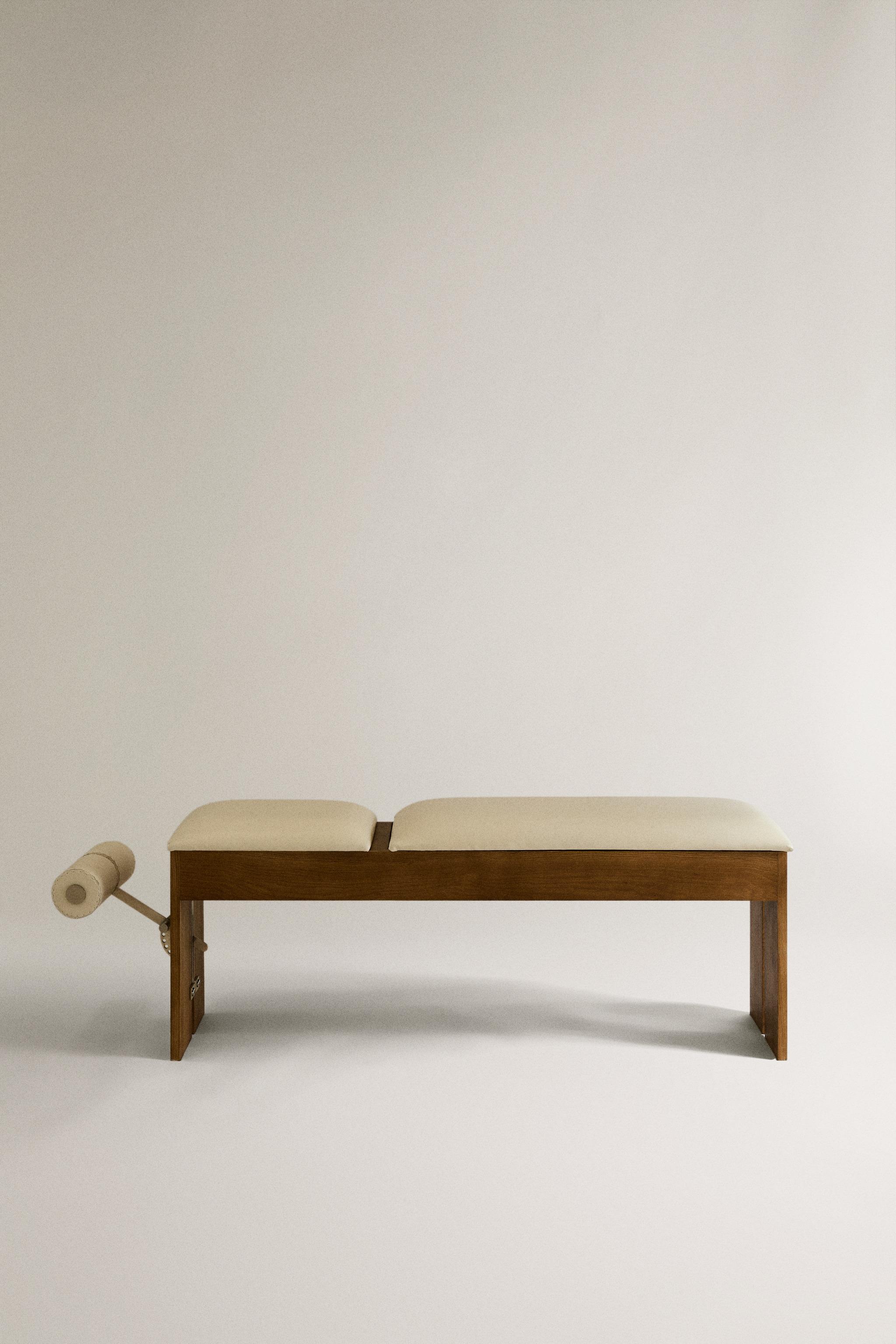 Zara LEATHER RECLINING GYM BENCH