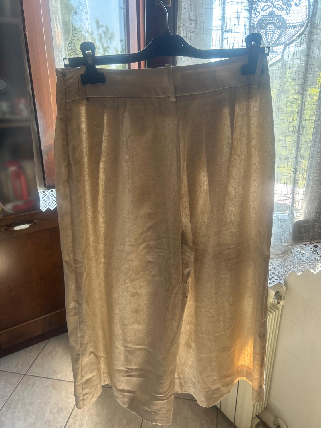 BELTED LINEN BLEND LONG BERMUDA SHORTS - Image 2
