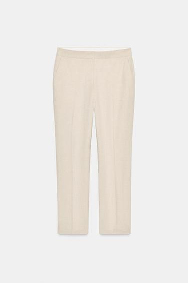 Zara ANKLE PANTS - Light beige