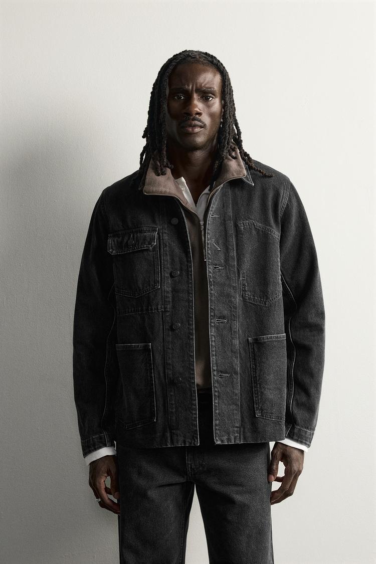 TANAKA NY TYO LTD.© 2026 POCKET DENIM JACKET — Charcoal