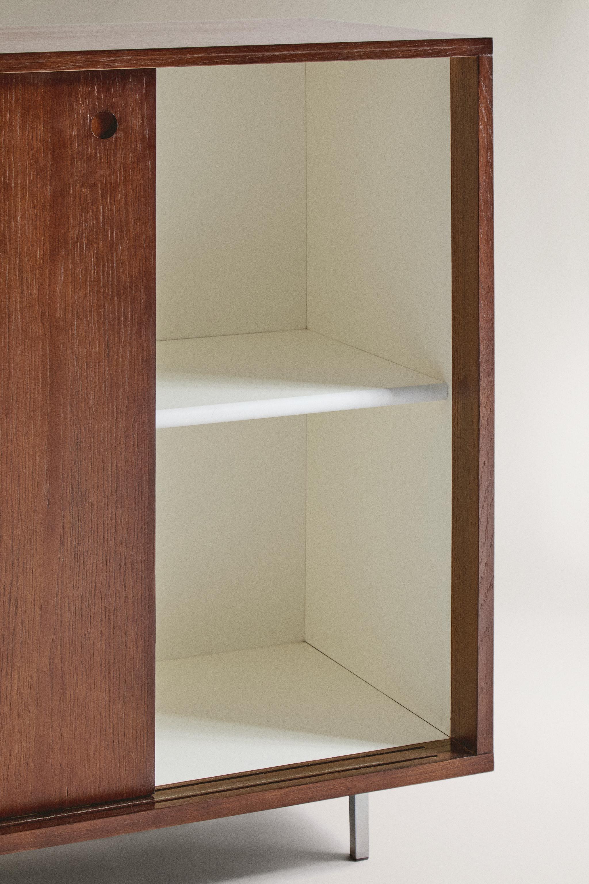 WOODEN STORAGE UNIT - Brown | ZARA United States