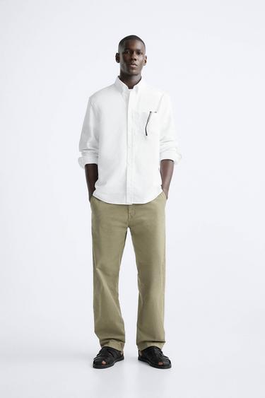 CAMISA OXFORD - Blanco de Zara - Imagen 0