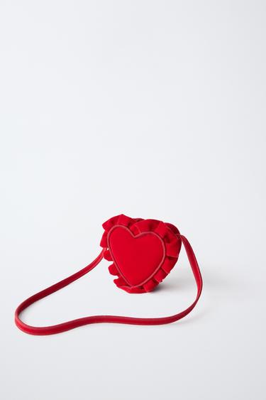 HEART CROSSBODY BAG — Red 2