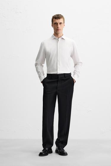 REGULAR FIT SHIRT - Ecru / Beige by Zara