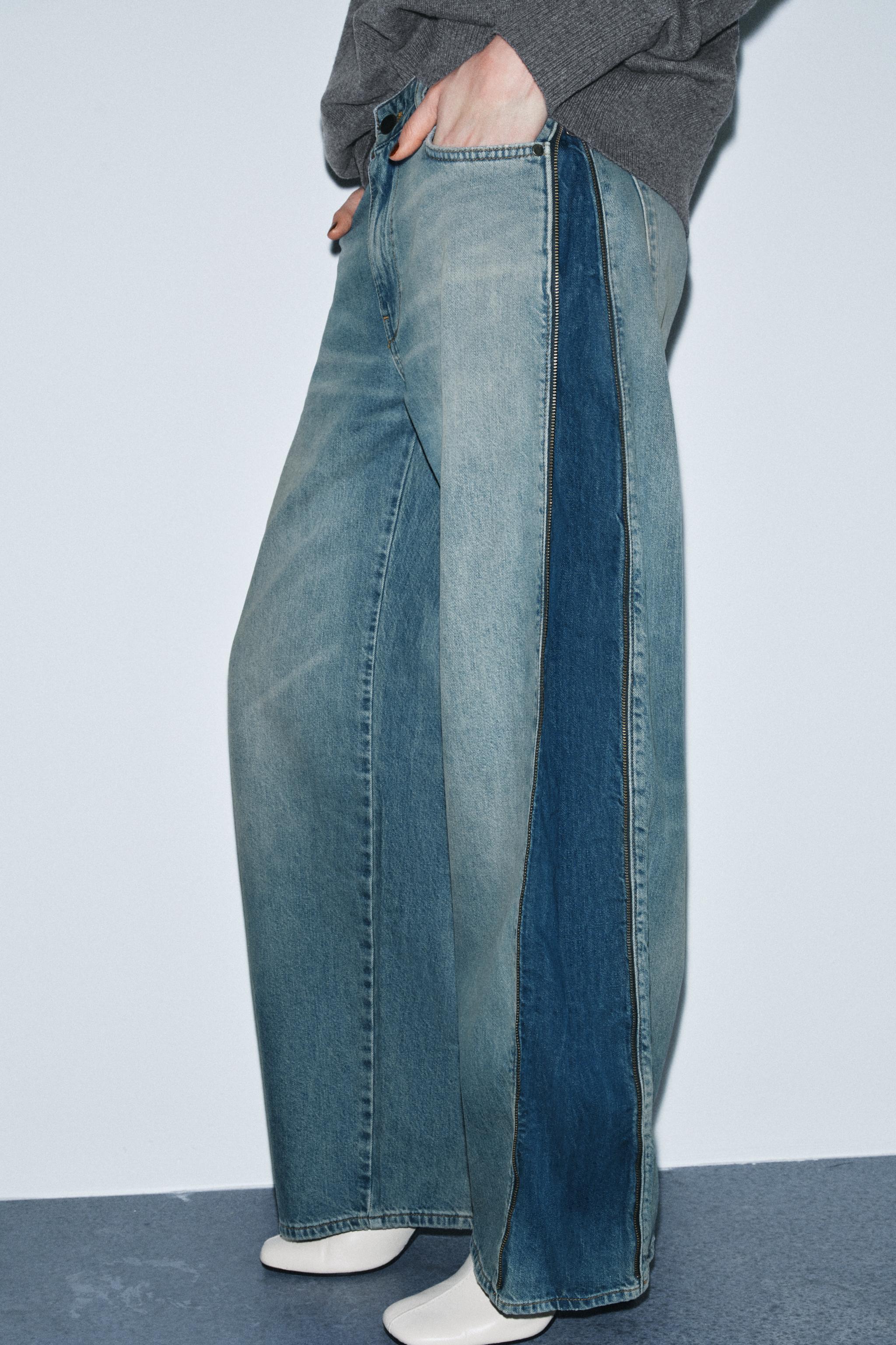 JEANS ZW COLLECTION CINTURA MÉDIA ZÍPERES EDIÇÃO LIMITADA - Azul