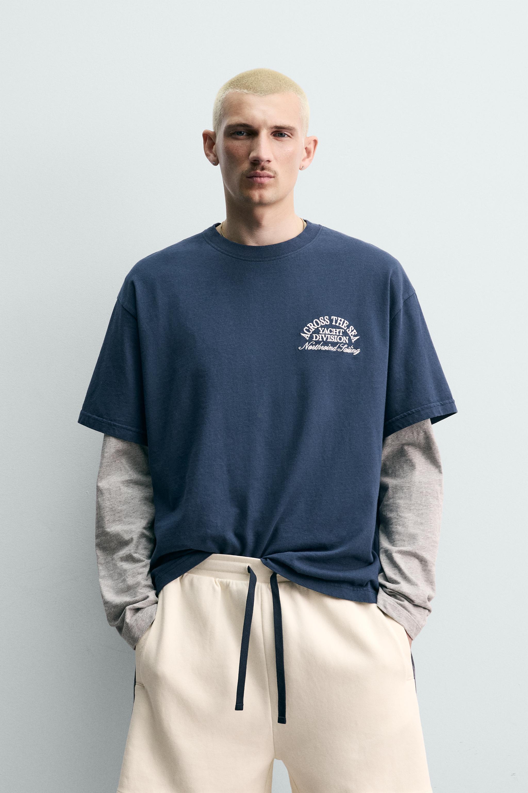 COMBINATION NAUTICAL PRINT T-SHIRT
