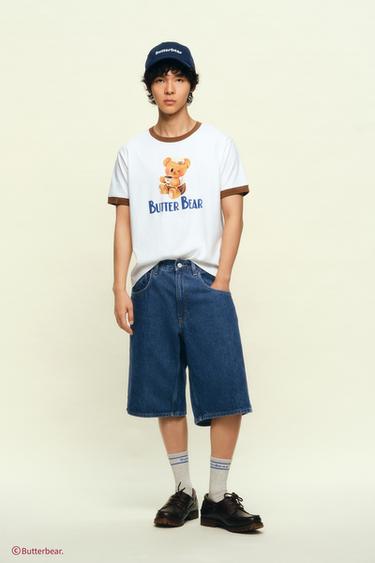 BUTTERBEAR © PRINT T-SHIRT - Oyster-white by Zara