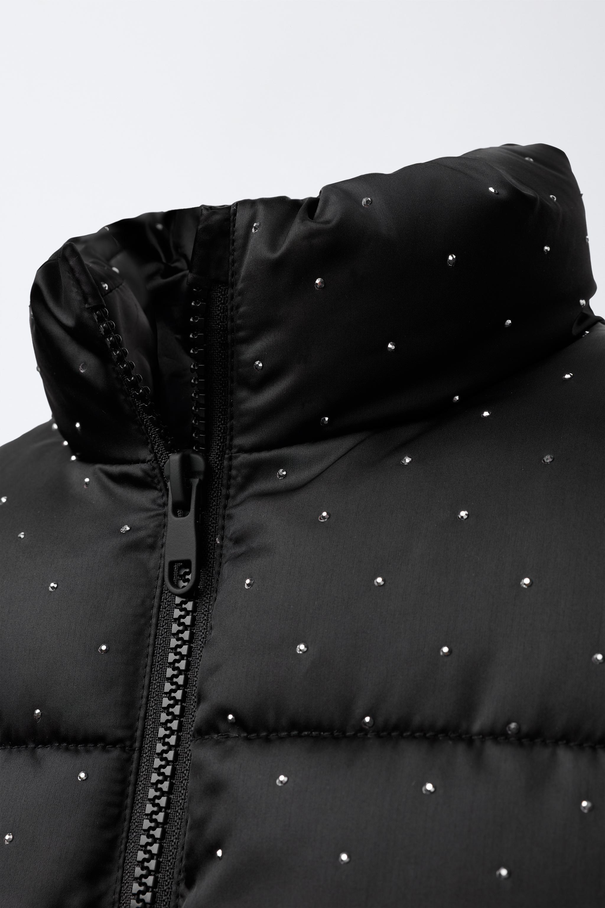 RHINESTONE PUFFER JACKET