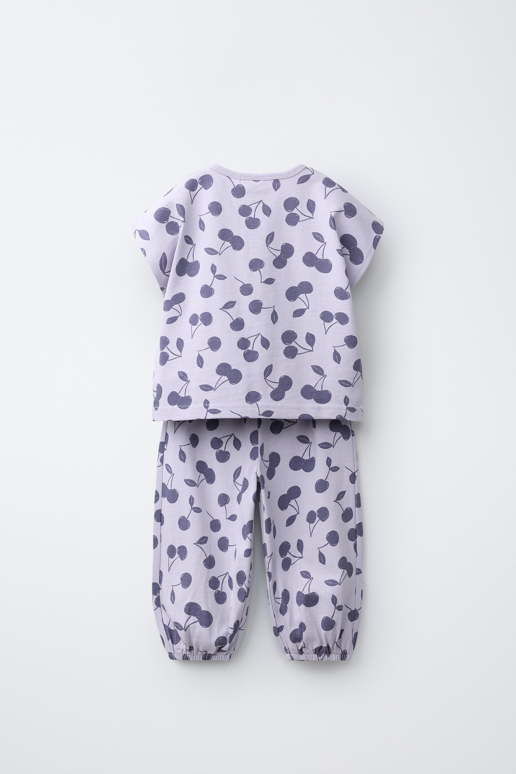 CHERRY T-SHIRT AND BLOOMERS SET