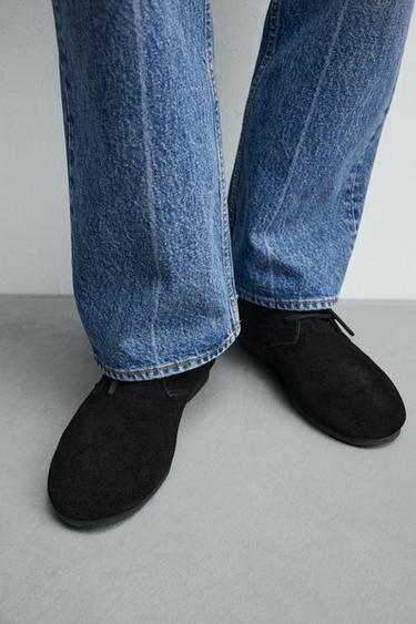 BOTTES EN CUIR À SEMELLES VIBRAM® AARON LEVINE X ZARA - Noir de Zara - Image 2