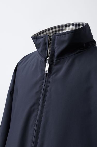 REVERSIBLE AND WATER-REPELLENT CHECK JACKET BENSIMON ® X ZARA - Navy blue by Zara - Image 5