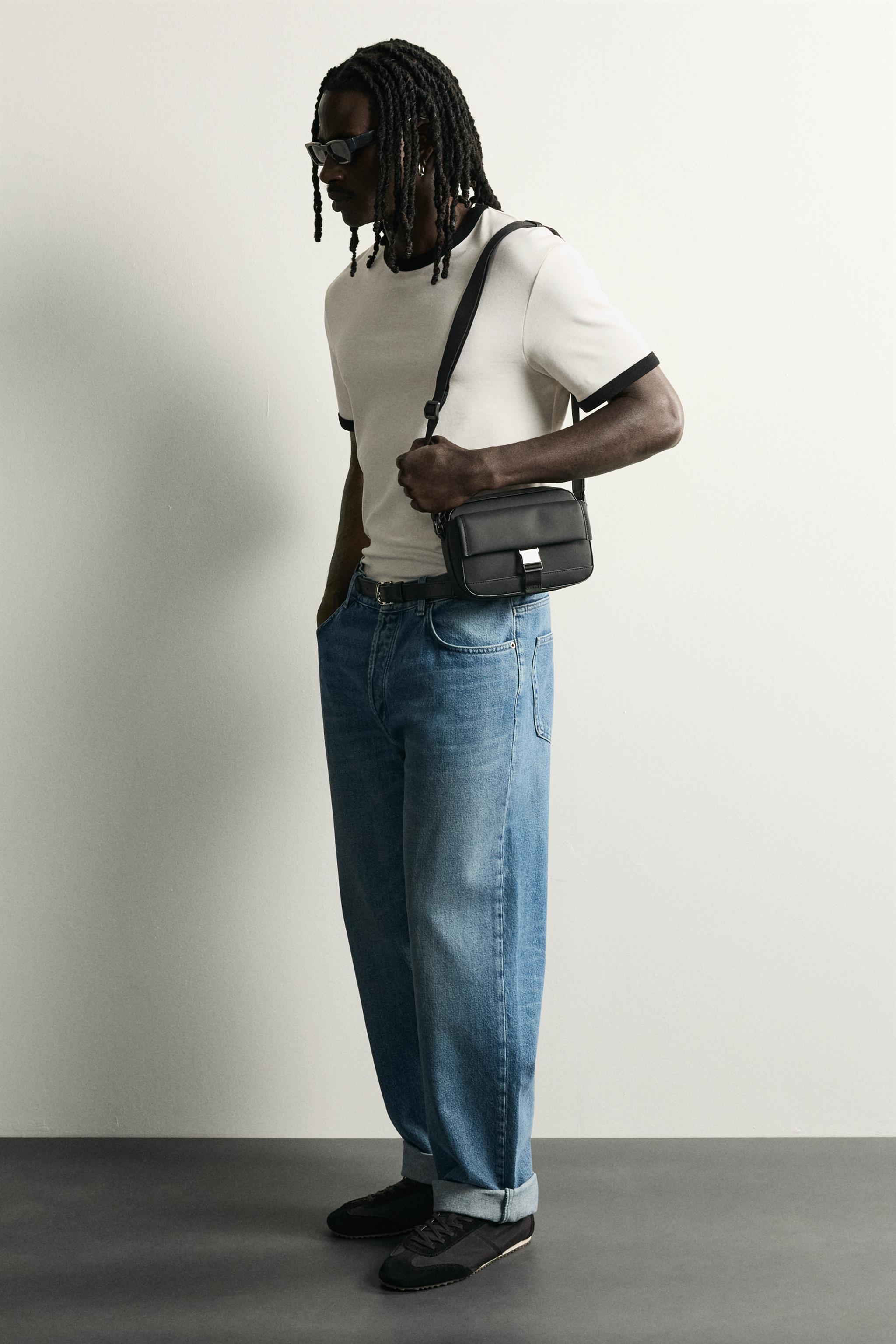 Мужские сумки Zara RUBBERIZED CROSSBODY WITH BUCKLE — фото 2