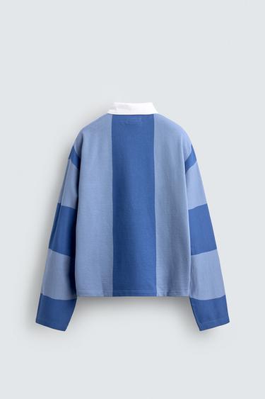 CHAMPION ® X ZARA COLOUR BLOCK POLO SHIRT - Blue by Zara - Image 8