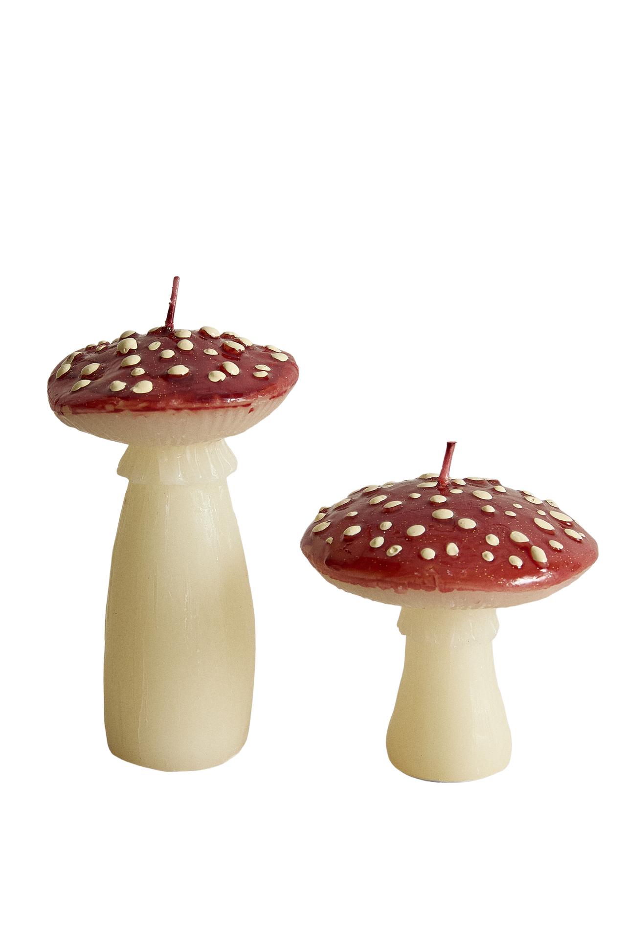DECORATIVE CHRISTMAS MUSHROOM CANDLE
