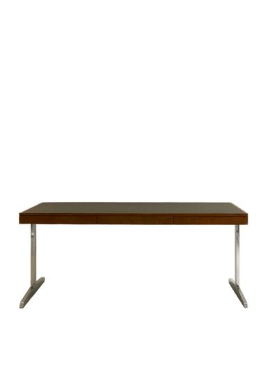 WOODEN DESK WITH METAL LEGS - Brown by Zara