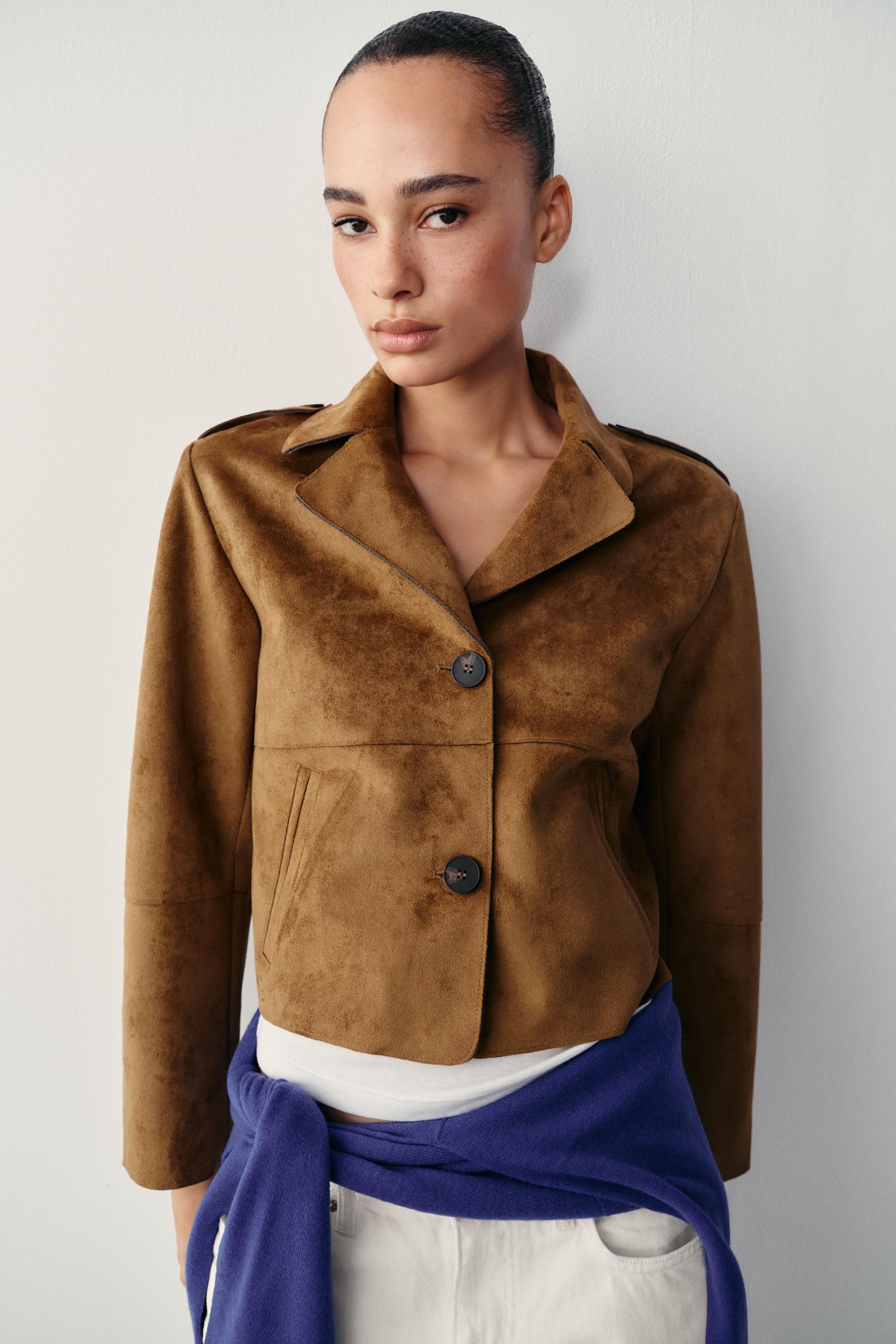 FAUX SUEDE JACKET
