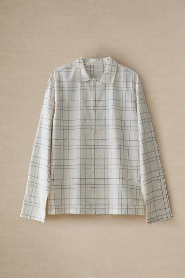 CHECK SHIRT - Ecru by Zara - Image 4