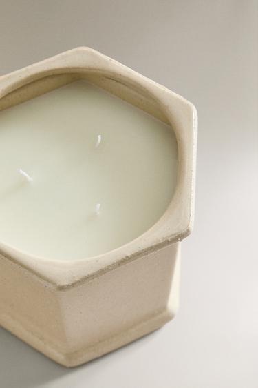 BOUGIE RÉCIPIENT CÉRAMIQUE - Blanc de Zara - Image 2