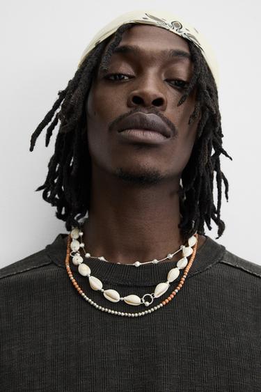 T-SHIRT EN MAILLE À IMPRIMÉ DÉLAVÉ - Noir de Zara - Image 5