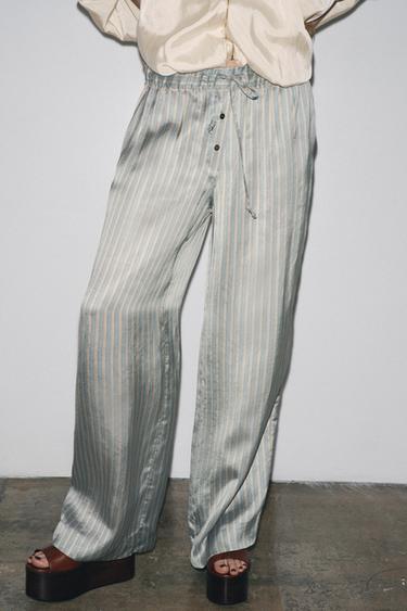 STRIPED PYJAMA TROUSERS ZW COLLECTION - striped by Zara