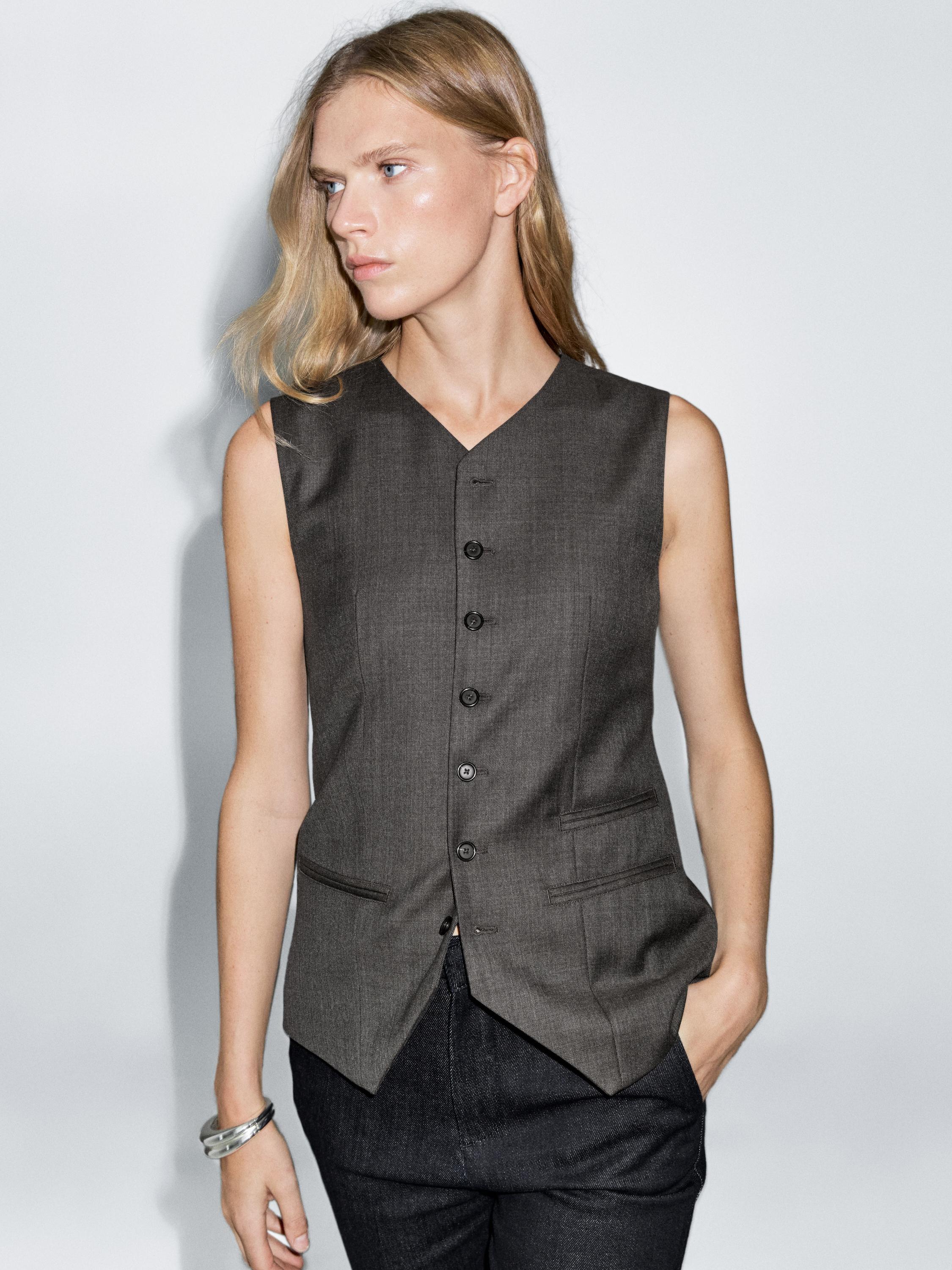 100% wool suit waistcoat