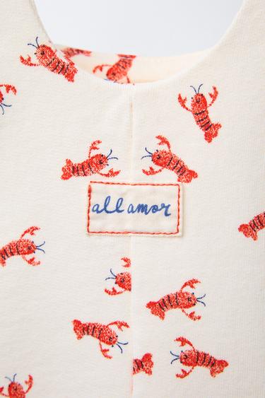 LOBSTER SHORT DUNGAREES - Light ecru by Zara - Image 3