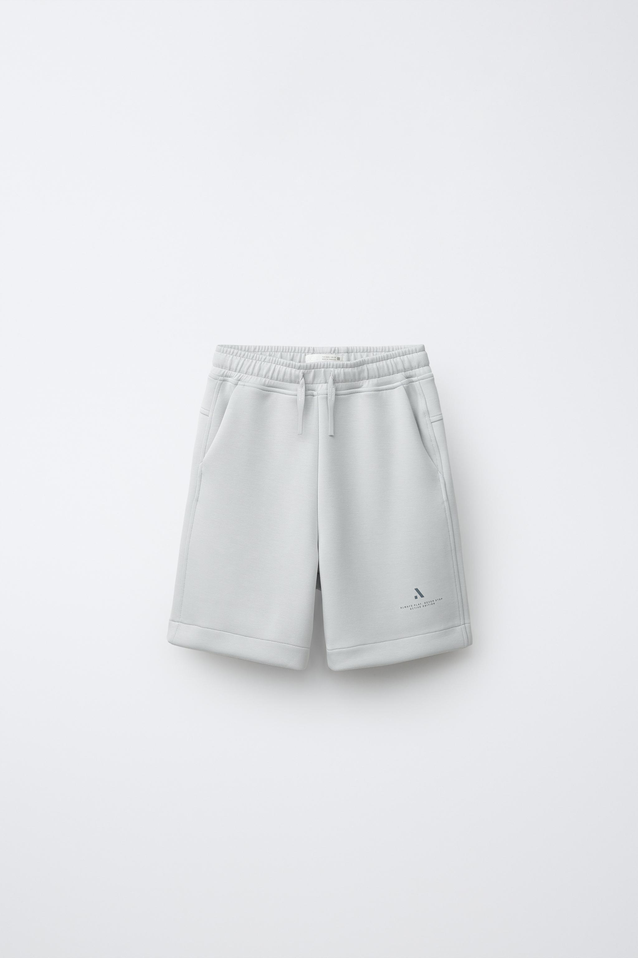 Детские шорты Zara ATHLETIC LOGO SHORTS — фото 2
