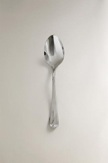 SILVER STEEL SERVING SPOON - Steel by Zara - Image 0