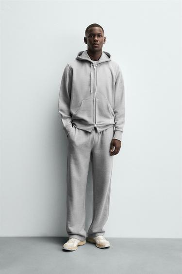 ZIP HOODIE HEAVY WEIGHT - Grey marl by Zara