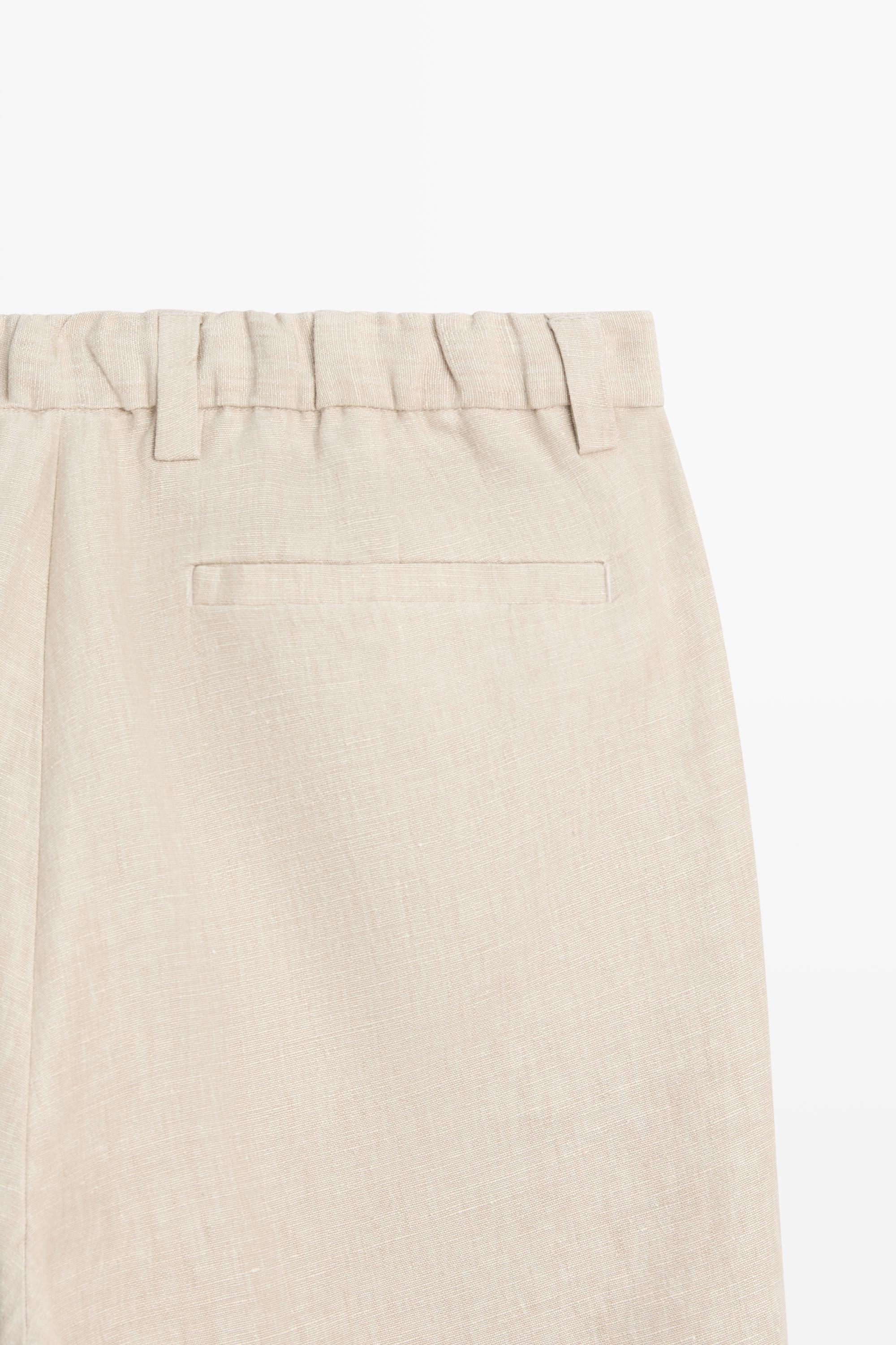 100% linen total look pants