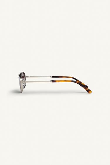 LUNETTES DE SOLEIL OVALES - Argent de Zara - Image 4