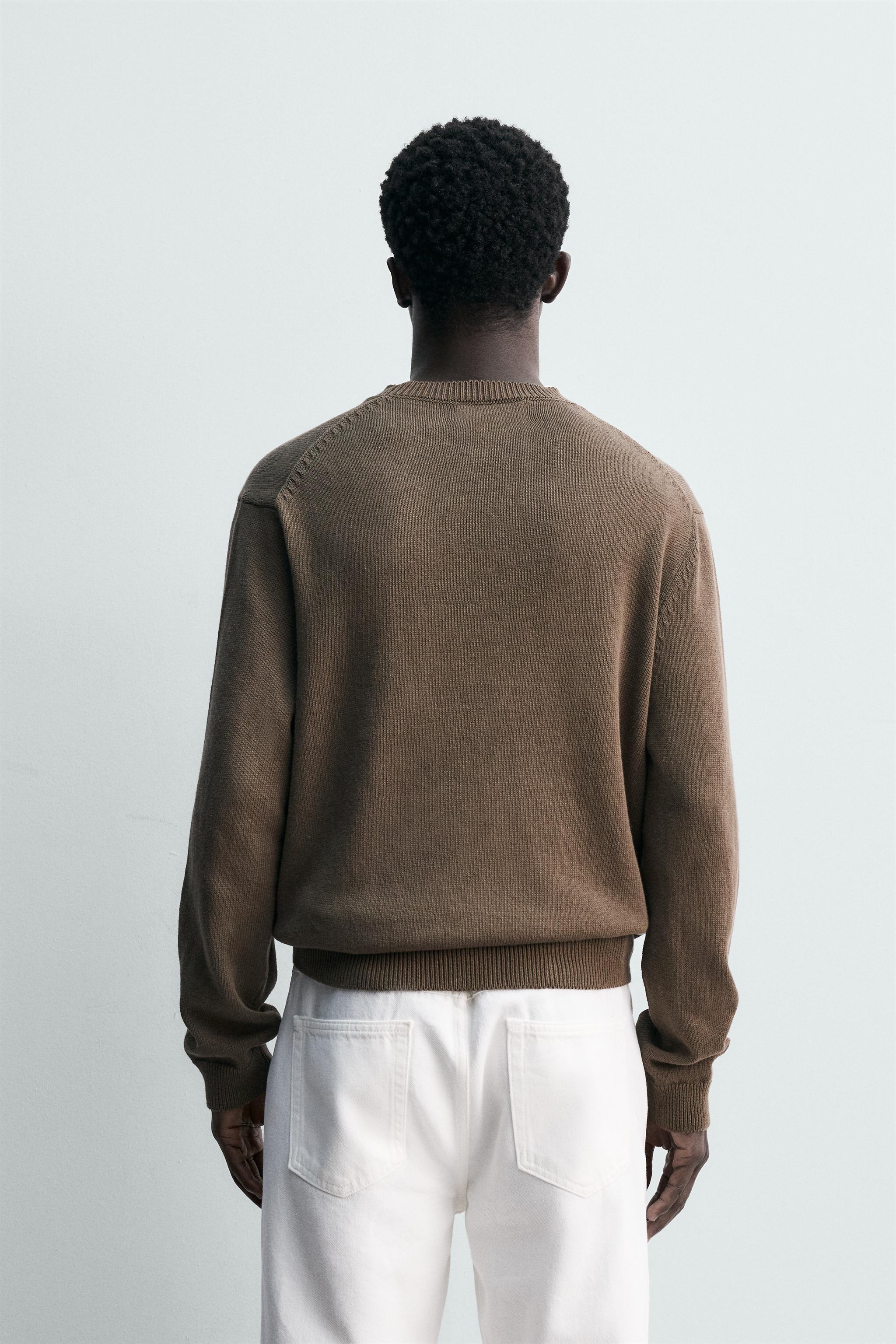 REGULAR FIT COTTON-LINEN JUMPER