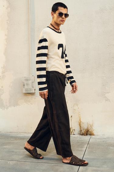 LIMITED EDITION NUMBER PANEL T-SHIRT - Ecru / Black by Zara - Image 1