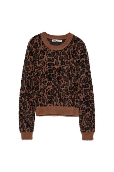 ANIMAL PRINT SWEATER