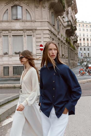 BUCKLE PAREO MIDI SKIRT - White by Zara - Image 8