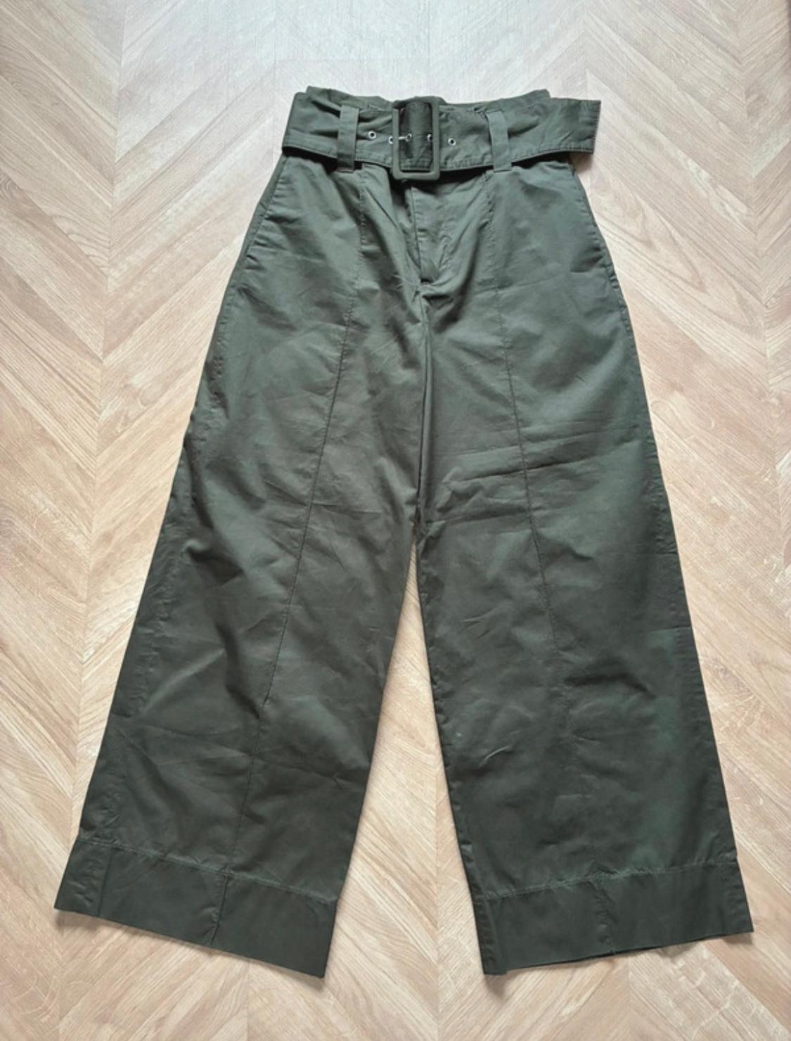 POPLIN TROUSERS WITH BELT - Image 2