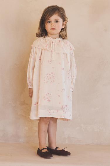 2-5 YEARS / 100% RAMIE FLORAL DRESS LIMITED EDITION - Pinks by Zara