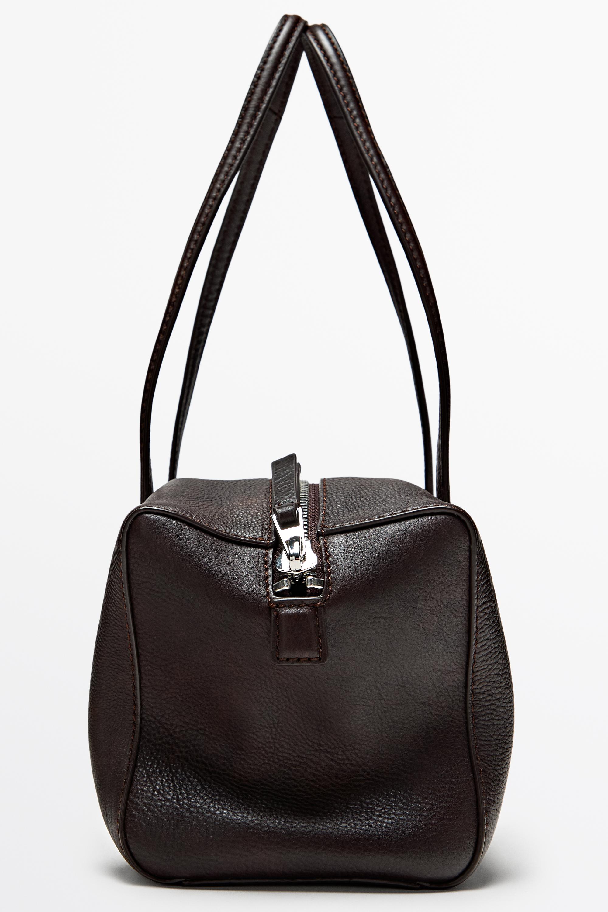 Nappa leather mini satchel
