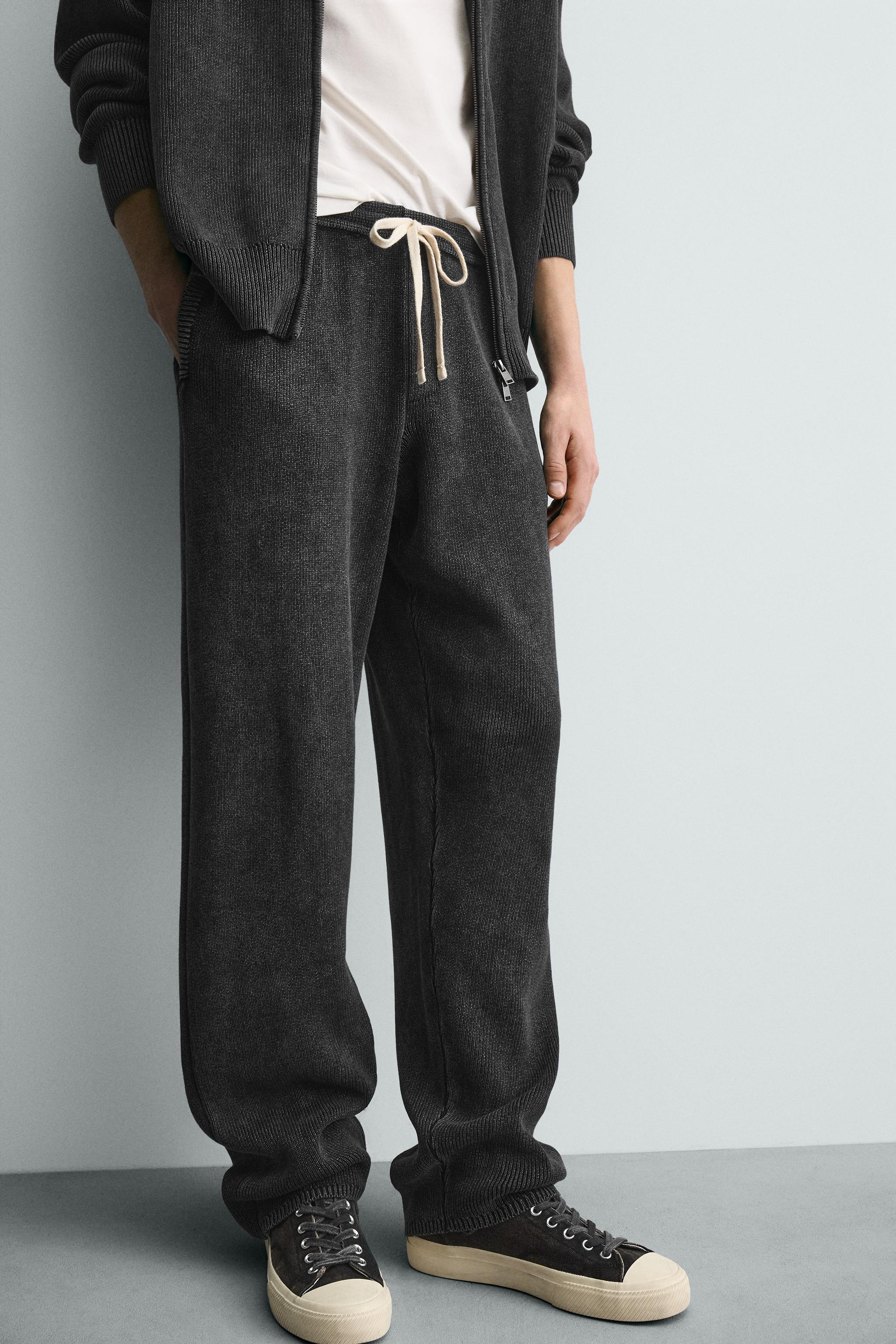 PANTALON EN MAILLE STRUCTURÉE