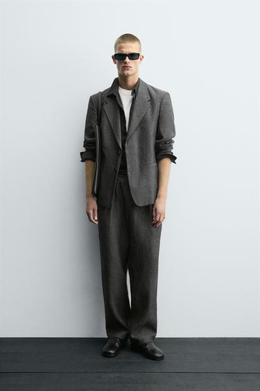 Zara 100% LINEN SUIT - Tortoise shell