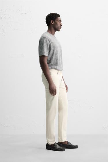 JEAN SLIM FIT - Beige clair de Zara - Image 3