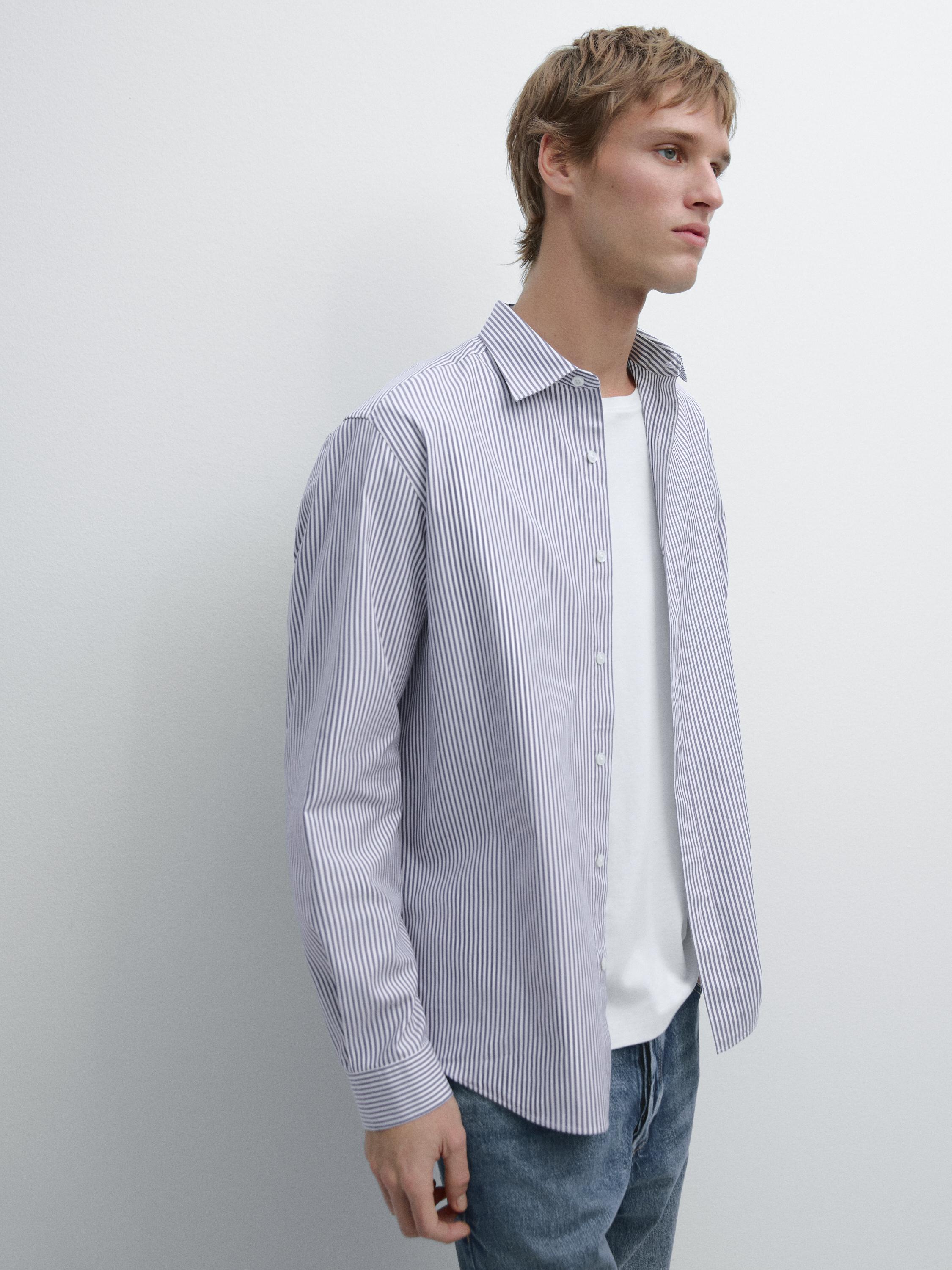 100% cotton regular fit Oxford shirt