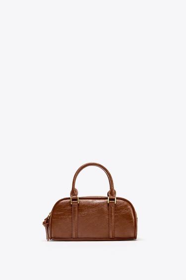 MINI BOLSO BOWLING - Naranja de Zara - Imagen 0