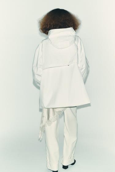 OVERSIZE MULTI-POSITION HOODED PARKA ZW COLLECTION - White by Zara - Image 6